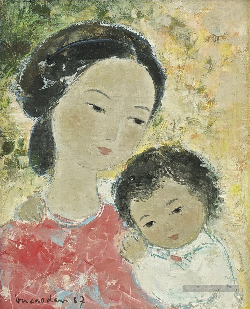VCD Maternité 3 Asiatique Peintures à l'huile